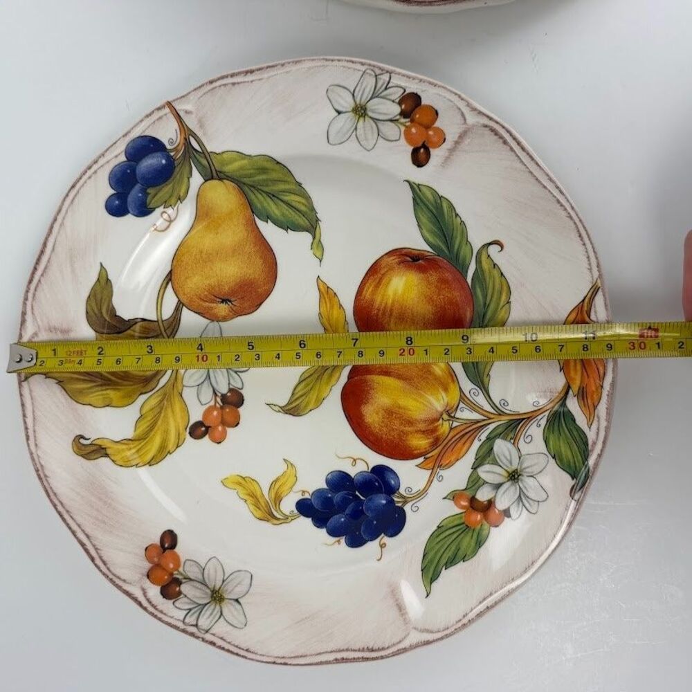 Two Sur La Table Frutta Dinner Plates, Made in Italy, Still w Original Tag - Picture 8 of 8